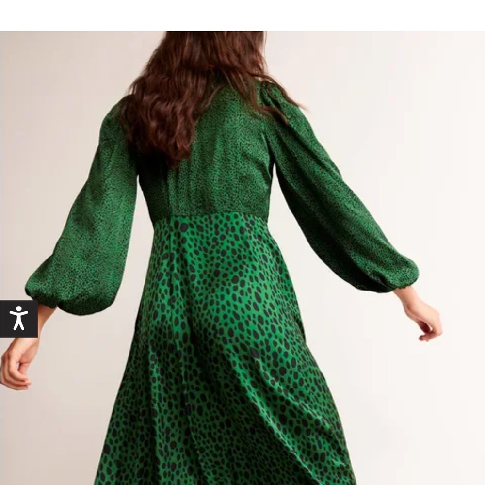 BODEN Blouson Sleeve Midi Tea Dress